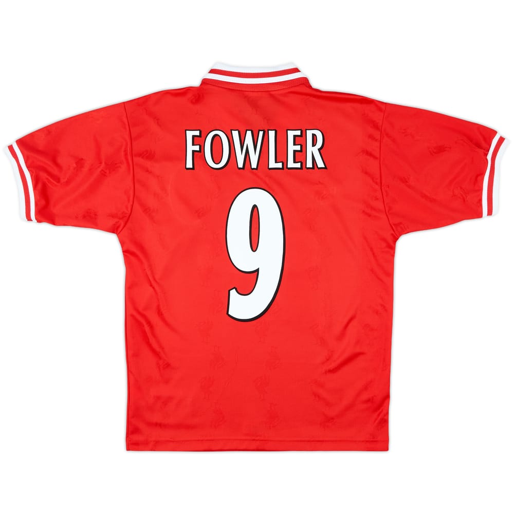 1996-98 Liverpool Home Shirt Fowler #9 - 9/10 - (S)
