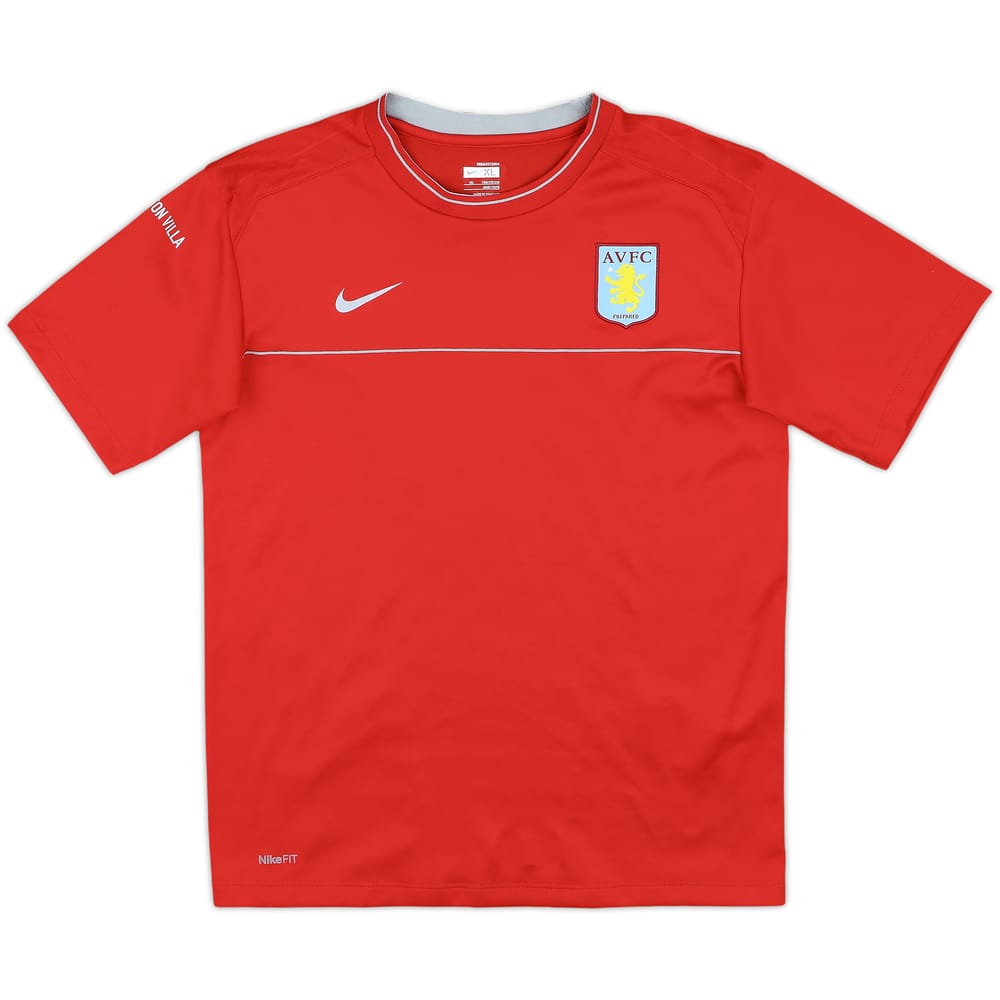 2008-09 Aston Villa Nike Training Shirt - 7/10 - (XL.Boys)
