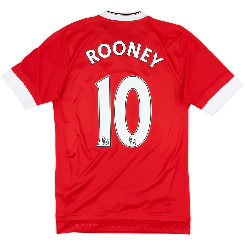 2015-16 Manchester United Home Shirt Rooney #10 - 7/10 - (XS)