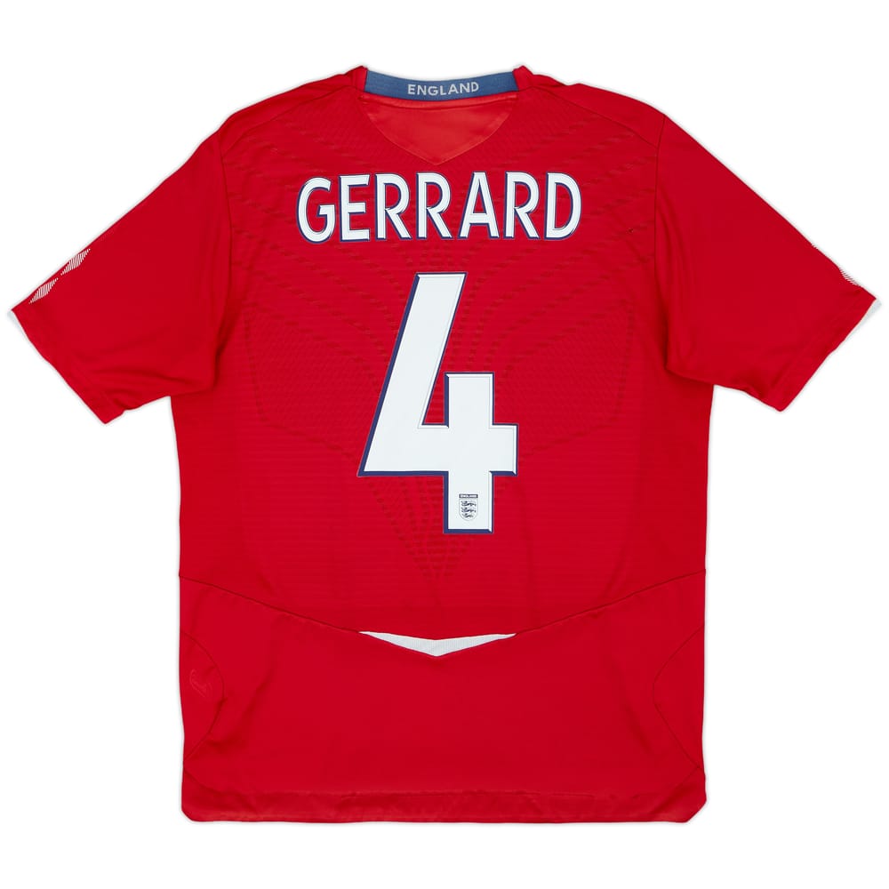 2008-10 England Away Shirt Gerrard #4 - 5/10 - (L)