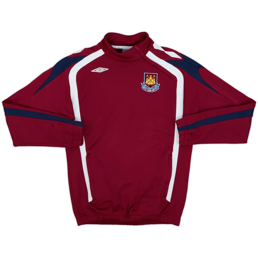 2007-08 West Ham Umbro 1/4 Zip Drill Top - 8/10 - (XL.Boys)