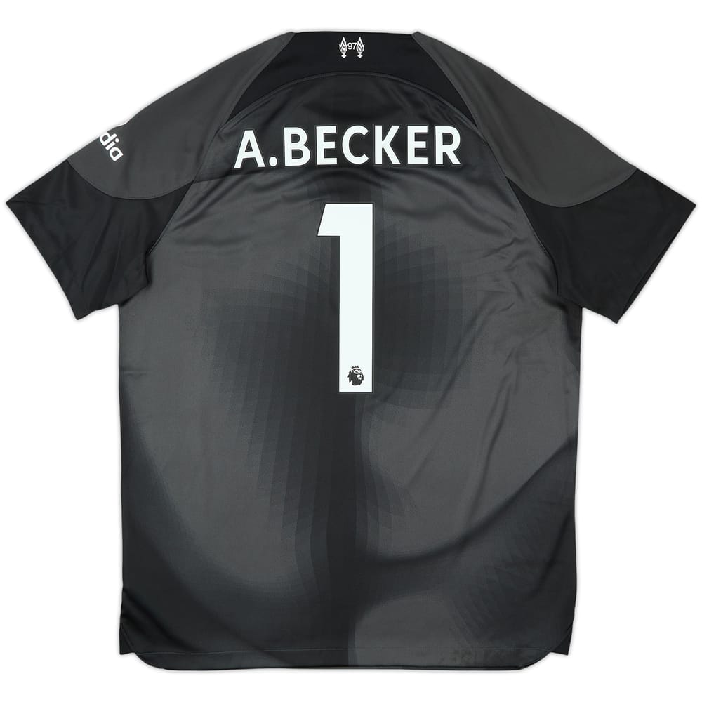 2022-23 Liverpool GK S/S Shirt A.Becker #1 - 10/10 - (L)