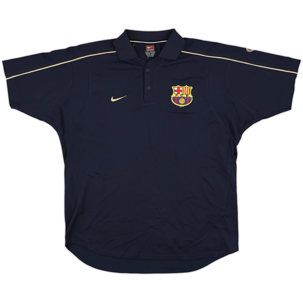 2001-02 Barcelona Nike Polo Shirt - 8/10 - (L)