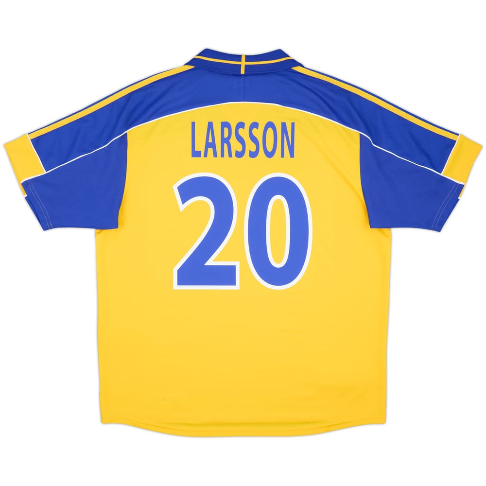 2000-02 Sweden Home Shirt Larsson #20 - 9/10 - (XL)