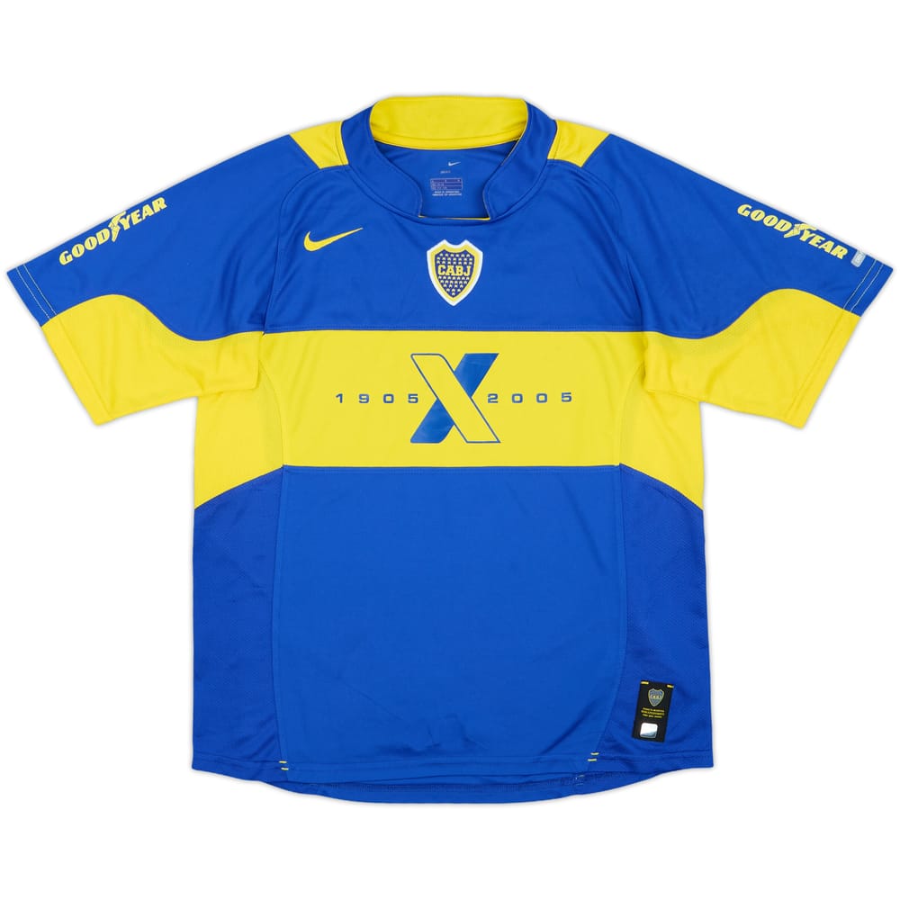 2003-04 Boca Juniors Home Shirt - 8/10 - (L.Boys)