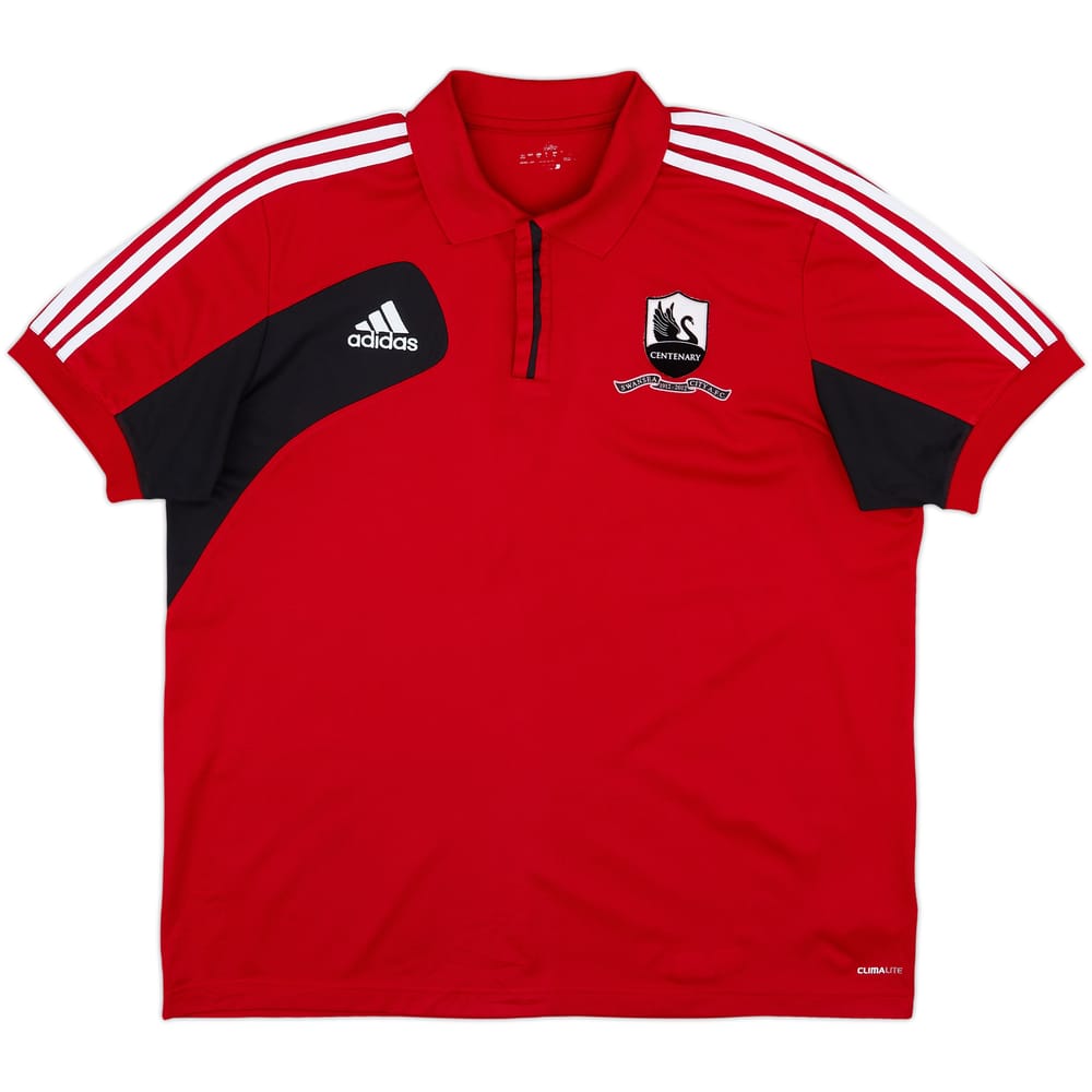 2012-13 Swansea City adidas Polo Shirt - 9/10 - (XL)