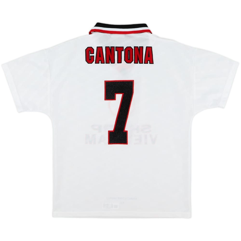1996-97 Manchester United Away Shirt Cantona #7 - 7/10 - (XL.Boys)
