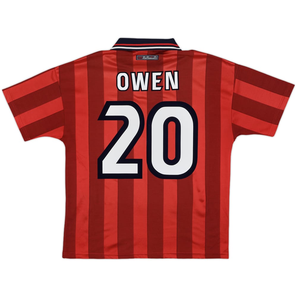 1997-99 England Away Shirt Owen #20 - 8/10 - (M)