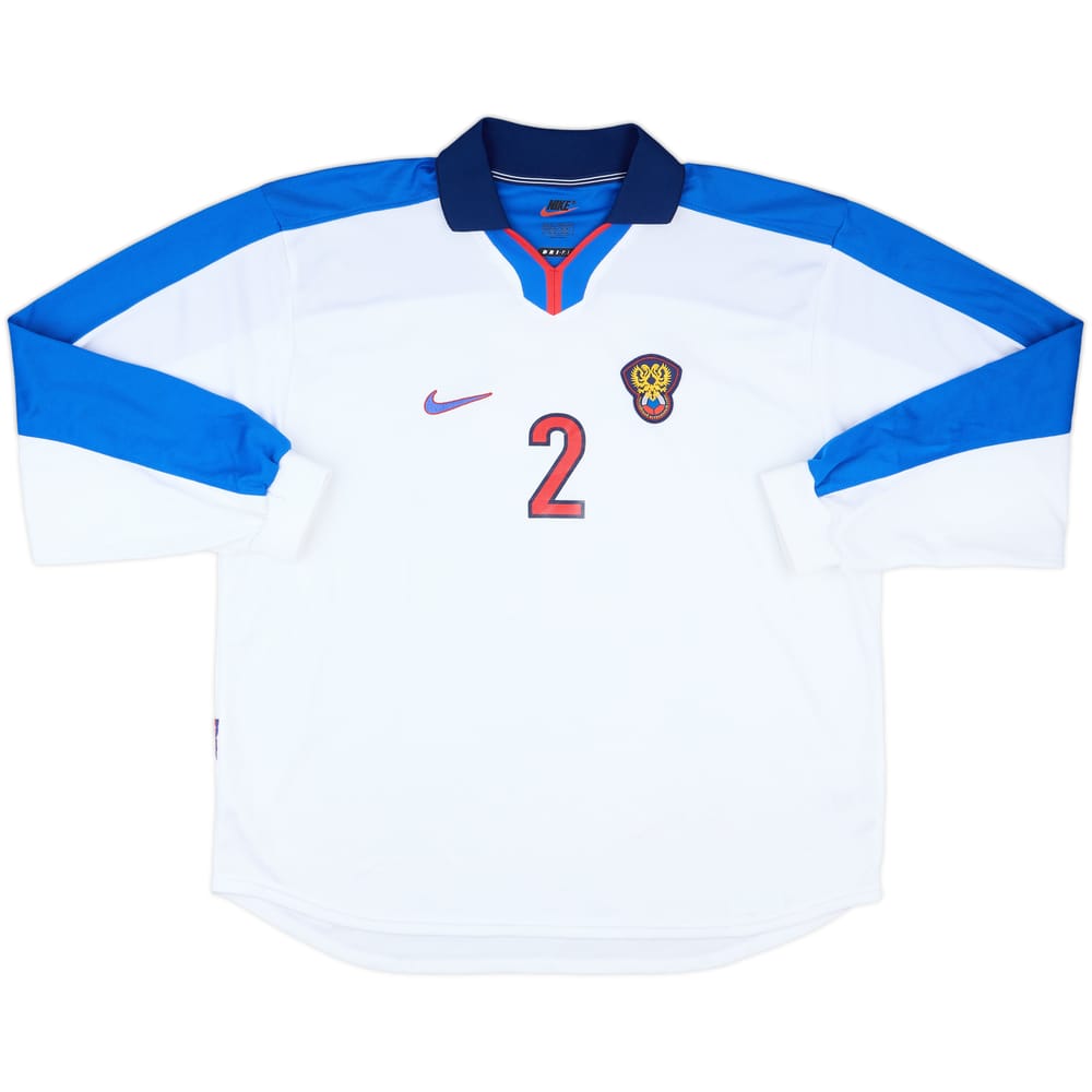 1998-00 Russia Player Issue Home L/S Shirt #2