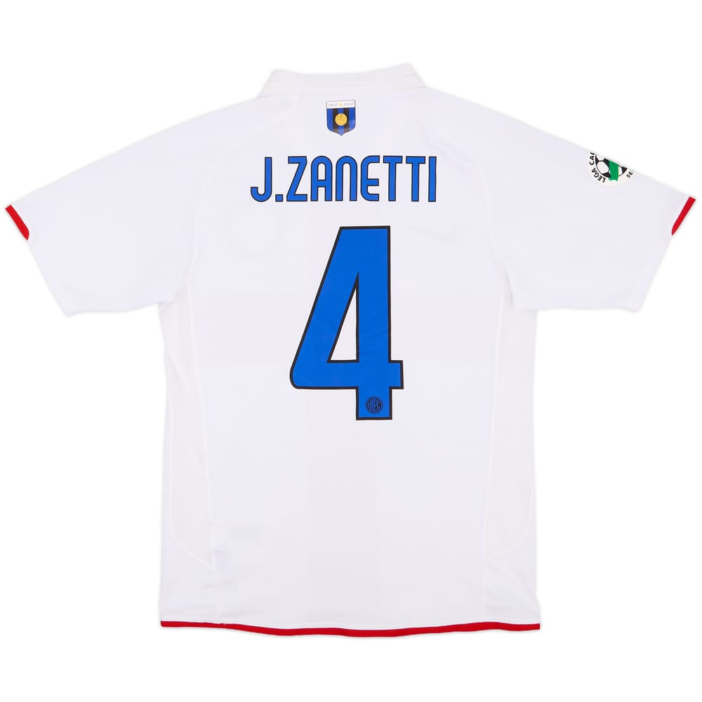 2007-08 Inter Milan Centenary Away Shirt Zanetti #4 - 8/10 - (S)