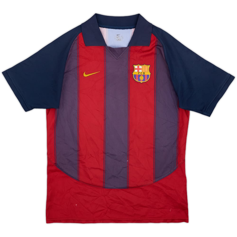 2003-04 Barcelona Basic Home Shirt - 4/10 - (M.Boys)