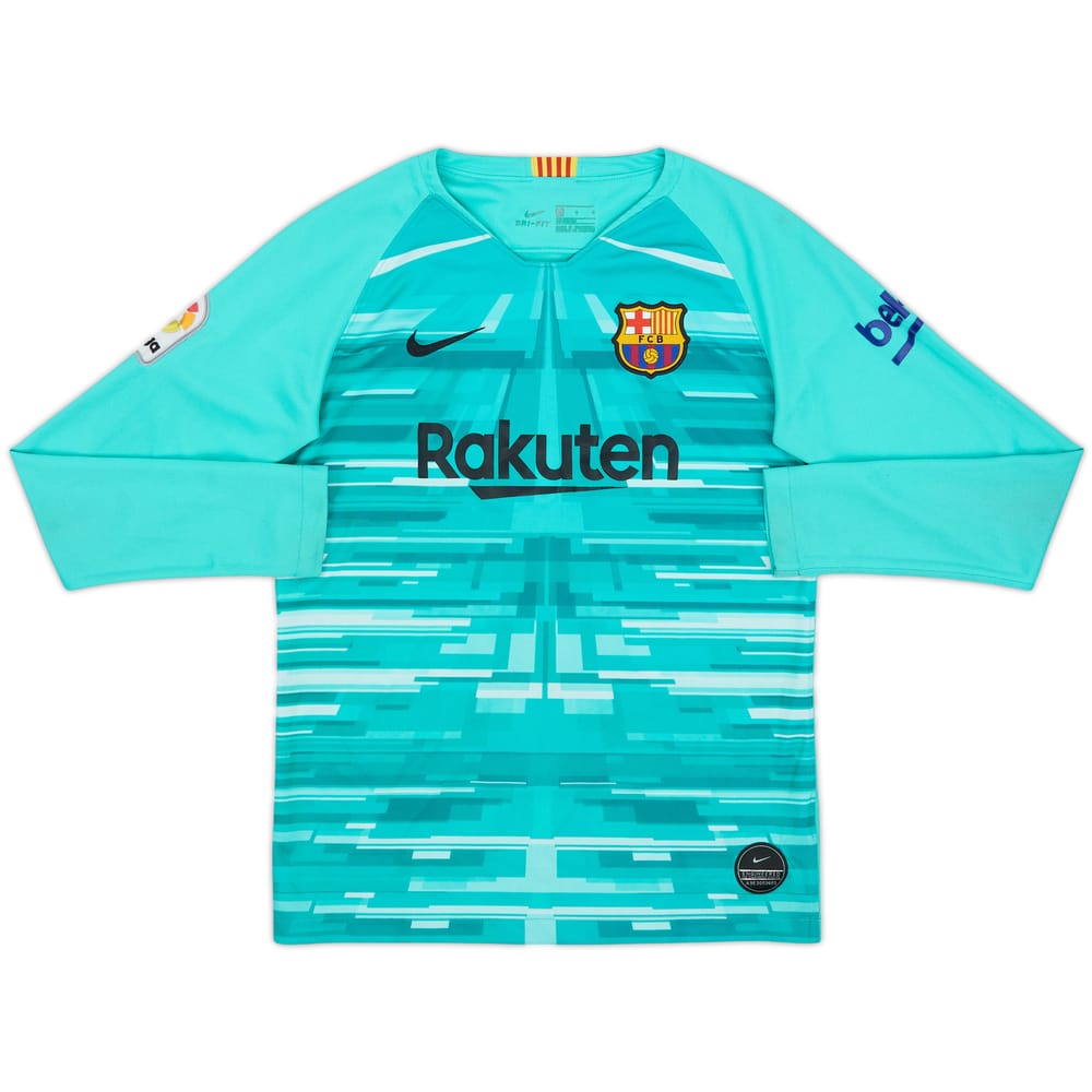 2019-20 Barcelona GK Shirt - 8/10 - (L.Boys)