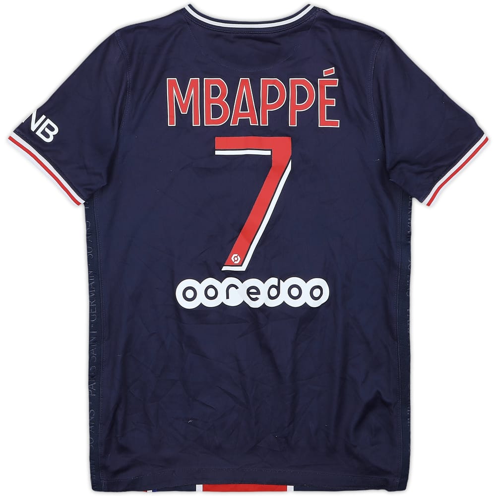2021-22 Paris Saint-Germain Home Shirt Mbappe #7 - 7/10 - (M.Boys)