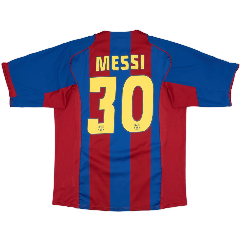 2004-05 Barcelona Home Shirt Messi #30 - 8/10 - (XL)