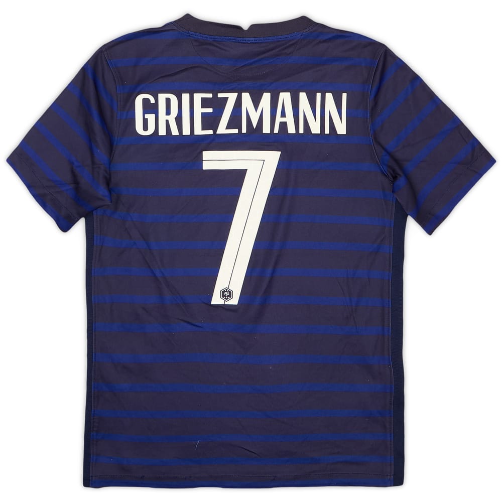 2020-21 France Home Shirt Griezmann #7 - 6/10 - (L.Boys)