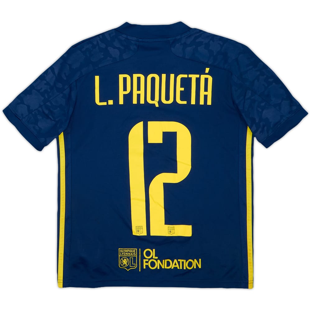 2020-21 Lyon Third Shirt L.Paqueta #12 - 5/10 - (M.Boys)
