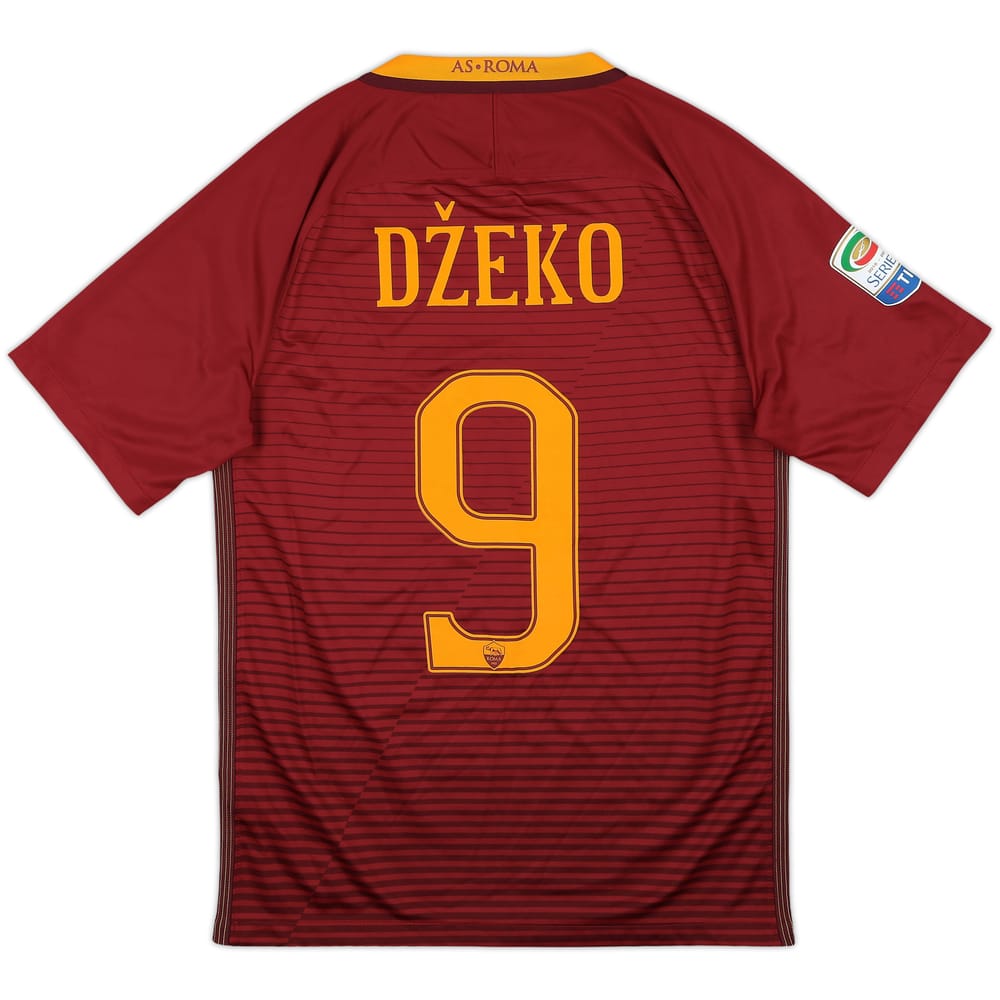 2016-17 Roma Home Shirt Dzeko #9 - 9/10 - (S)
