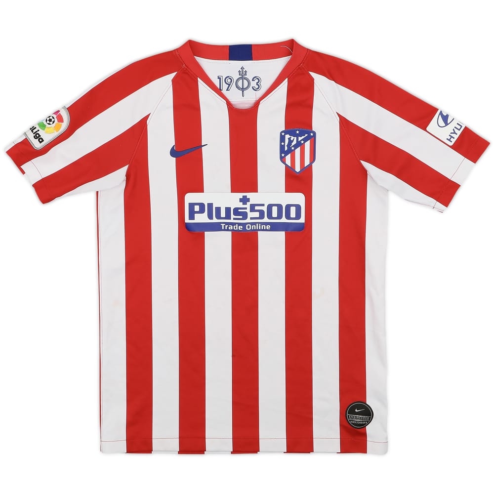 2019-20 Atletico Madrid Home Shirt - 7/10 - (L.Boys)