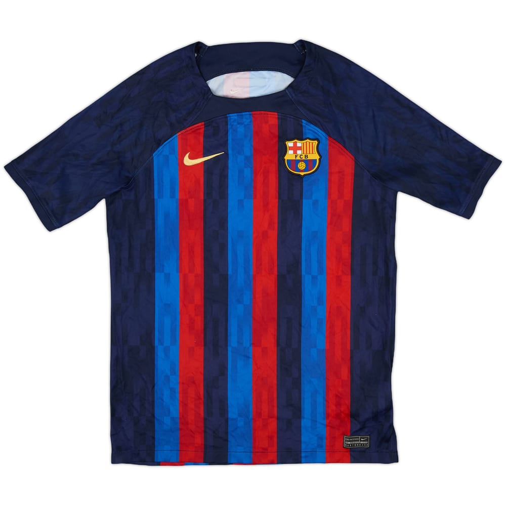 2022-23 Barcelona Home Shirt - 9/10 - (XL.Boys)