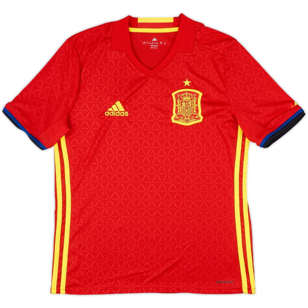 2016-17 Spain Home Shirt - 10/10 - (L.Boys)