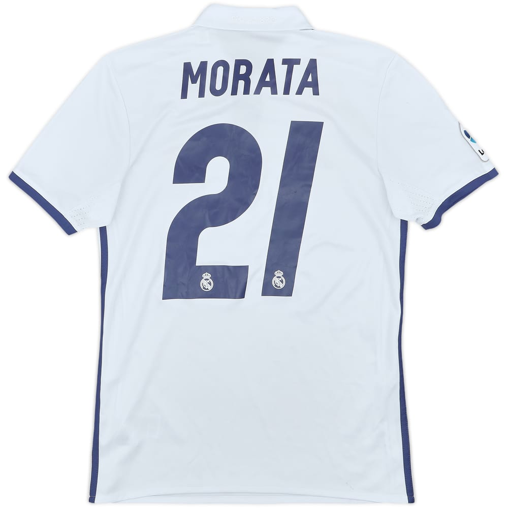 2016-17 Real Madrid Home Shirt Morata #21 - 4/10 - (XS)