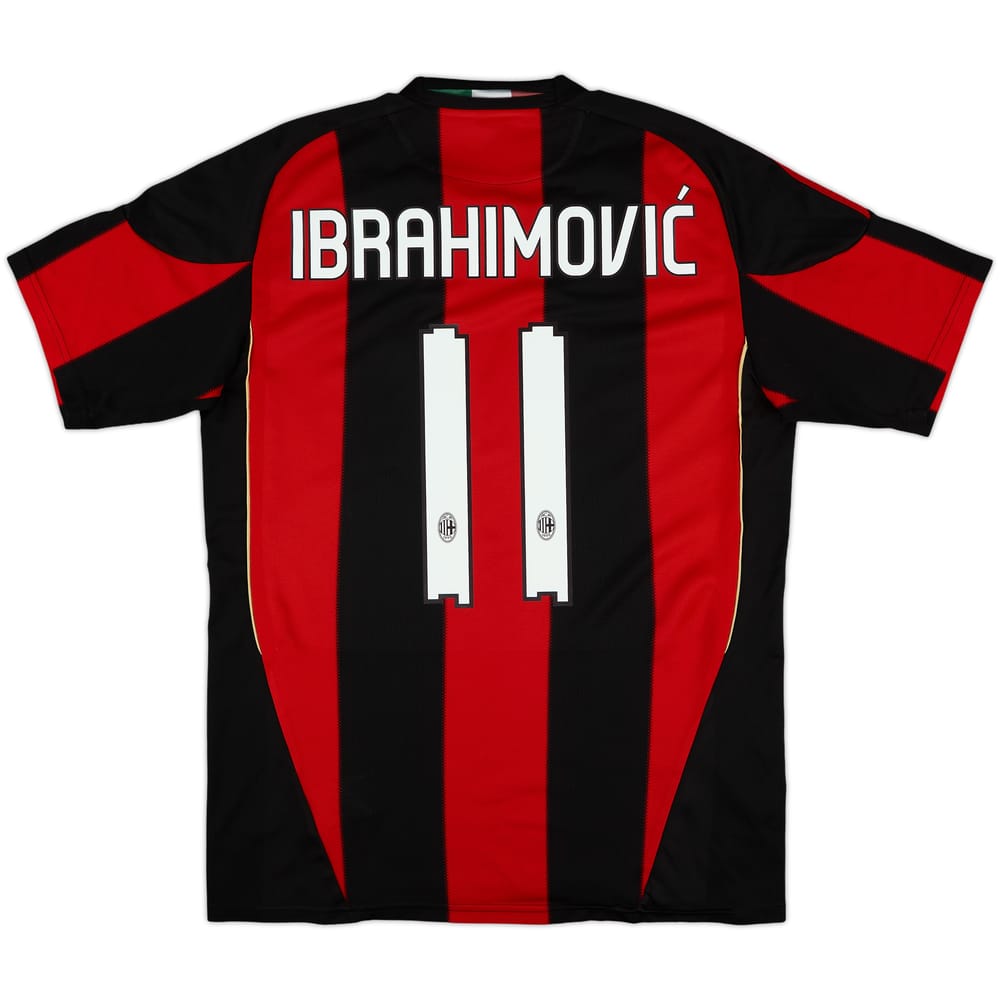 2010-11 AC Milan Home Shirt Ibrahimovic #11 - 6/10 - (L)