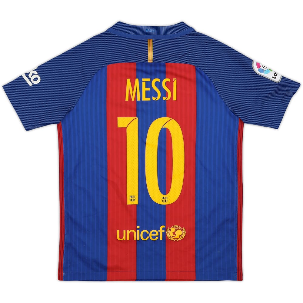 2016-17 Barcelona Home Shirt Messi #10 - 8/10 - (M.Boys)