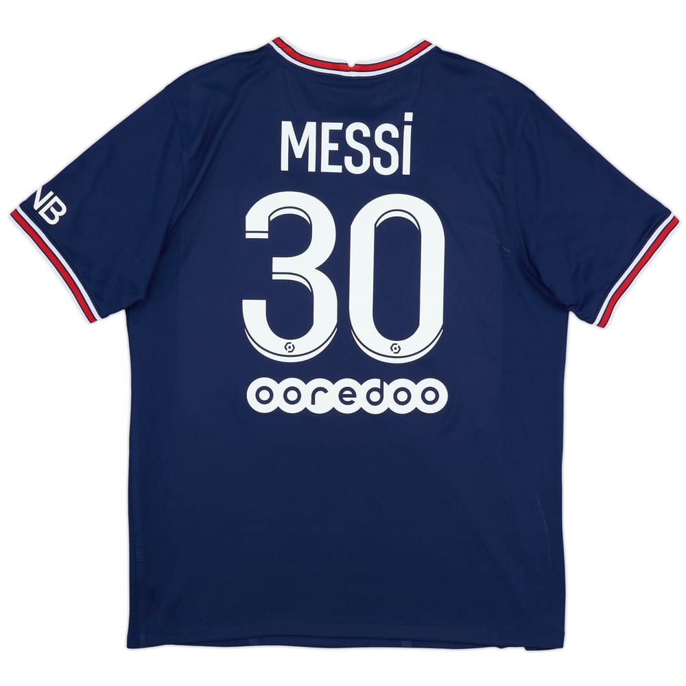 2021-22 Paris Saint-Germain Home Shirt Messi #30 - 8/10 - (L)