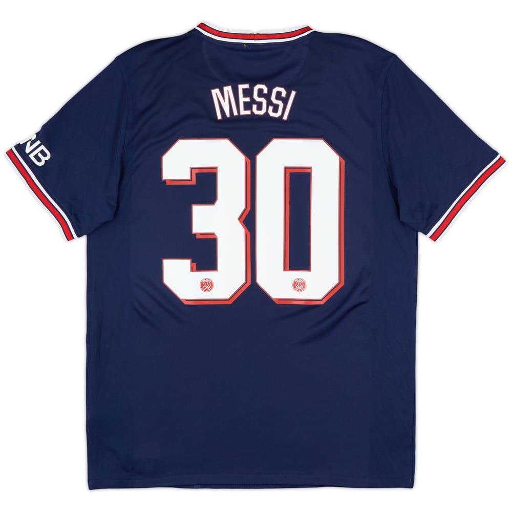 2021-22 Paris Saint-Germain Home Shirt Messi #30 - 5/10 - (L)