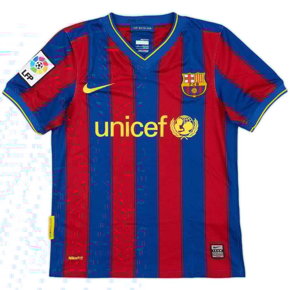 2009-10 Barcelona Home Shirt - 8/10 - (S.Boys)