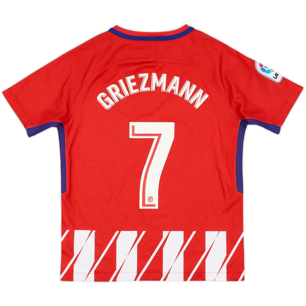 2017-18 Atletico Madrid Home Shirt Griezmann #7 - 8/10 - (M.Boys)