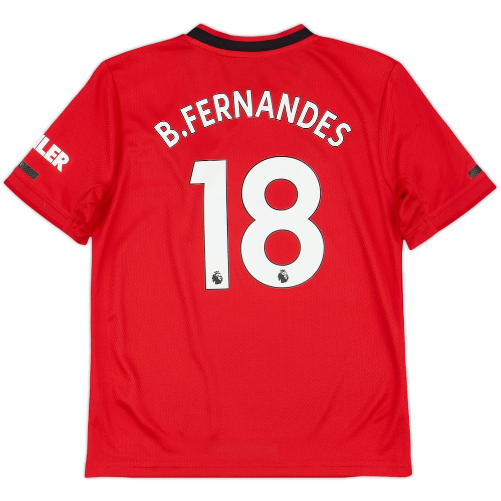 2019-20 Manchester United Home Shirt B.Fernandes #18 - 8/10 - (M.Boys)