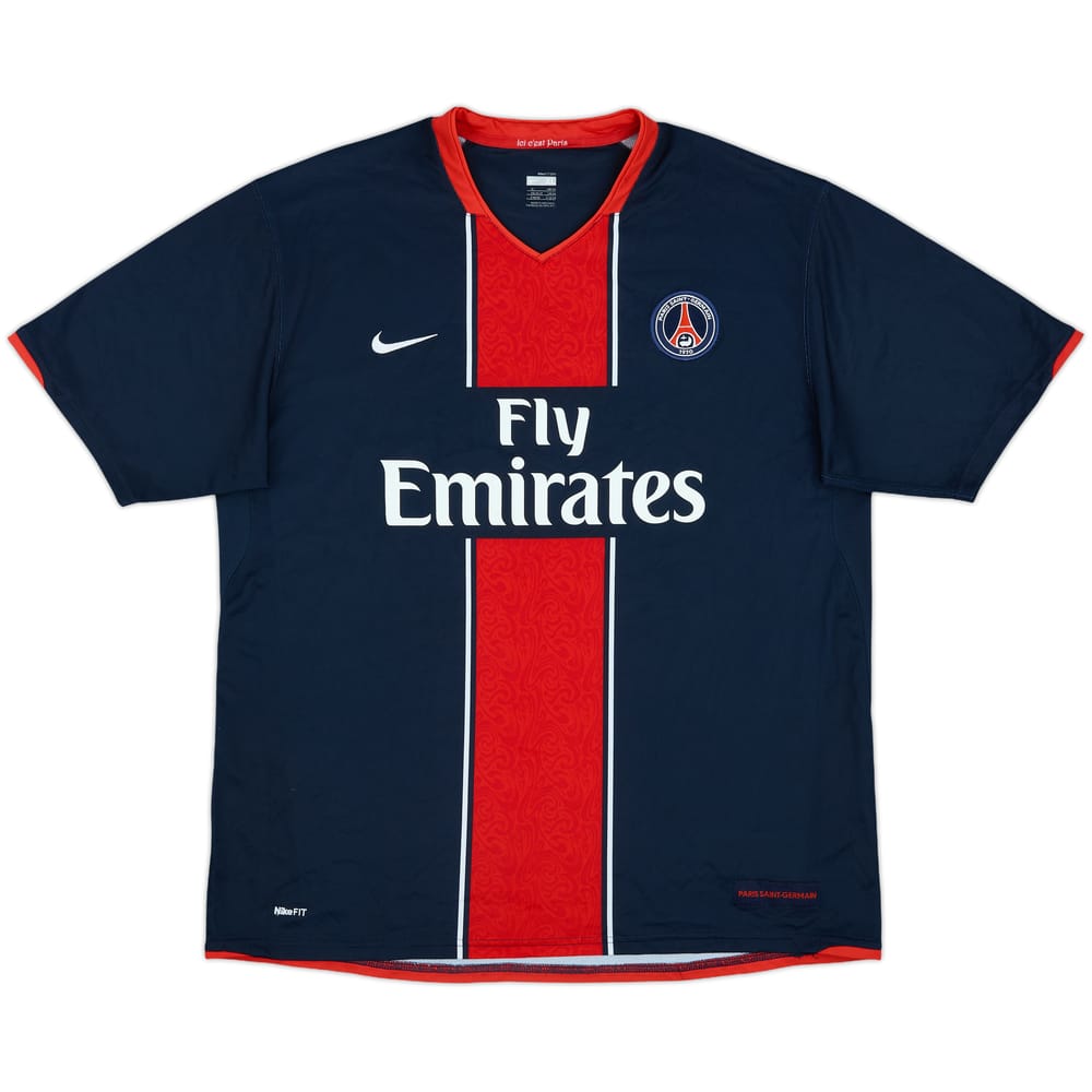 2007-08 Paris Saint-Germain Home Shirt - 10/10 - (XL)