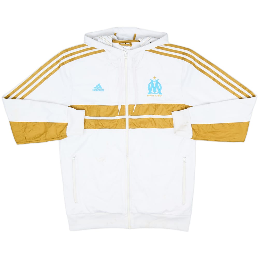 2013-14 Olympique Marseille adidas Hooded Track Jacket - 5/10 - (M)