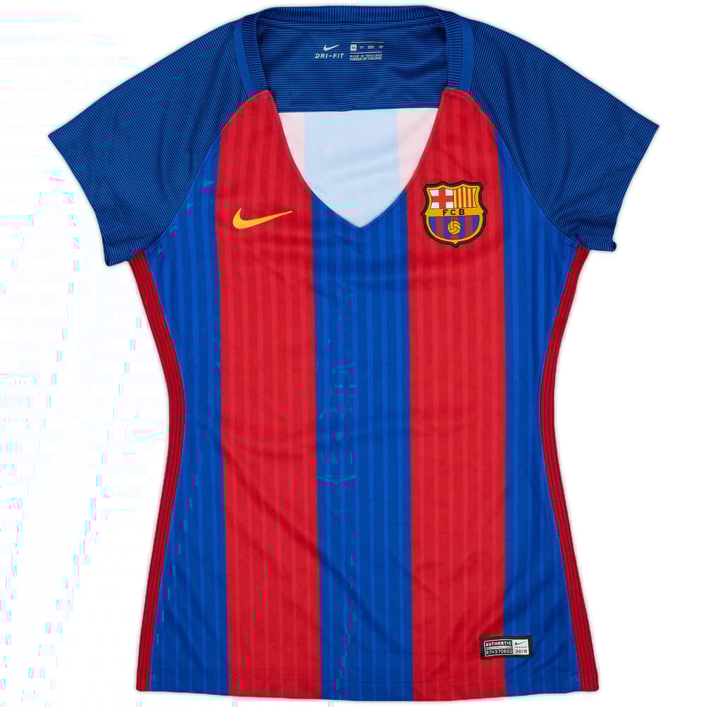 2016-17 Barcelona Home Shirt - 10/10 - (Women's XS)