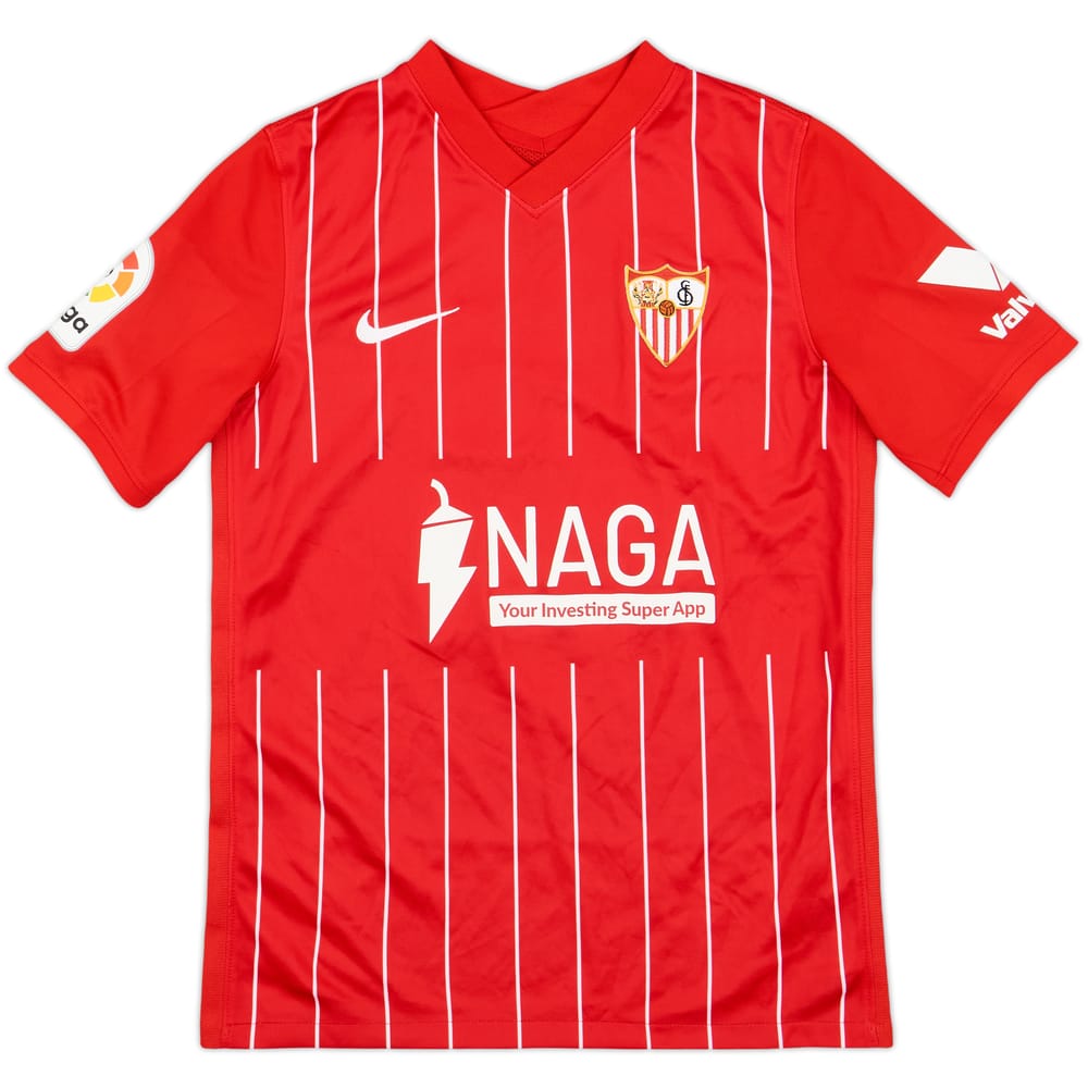 2021-22 Sevilla Away Shirt - 9/10 - (L.Boys)