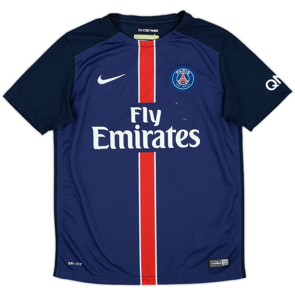 2015-16 Paris Saint-Germain Home Shirt - 7/10 - (L.Boys)