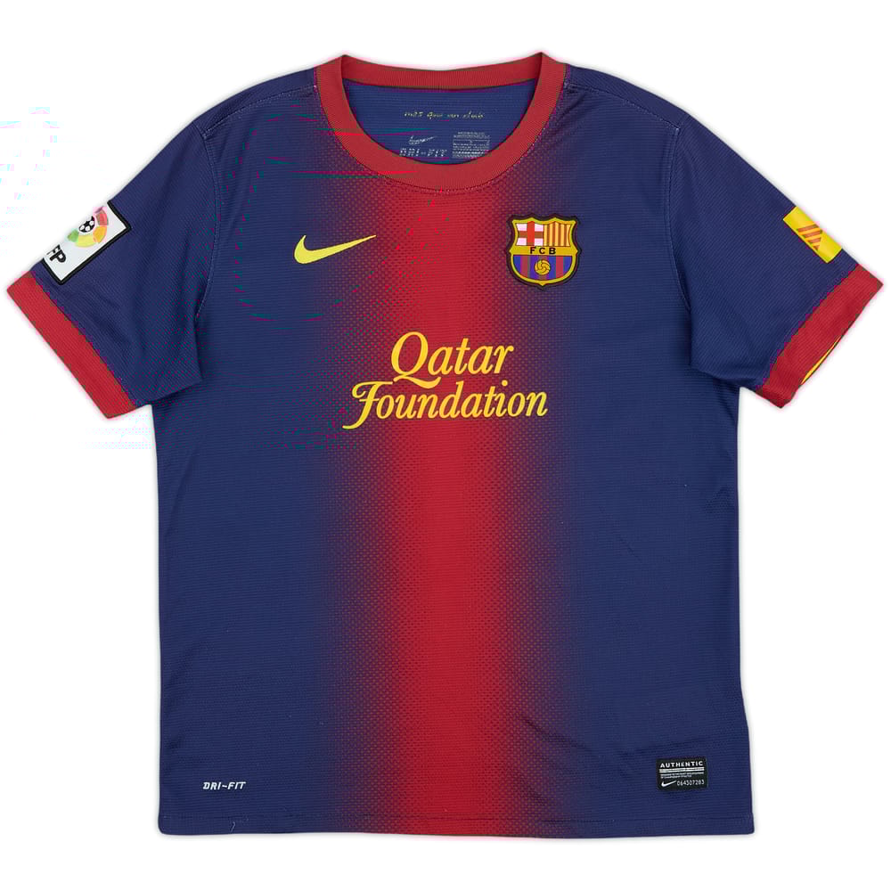 2012-13 Barcelona Home Shirt - 8/10 - (L.Boys)