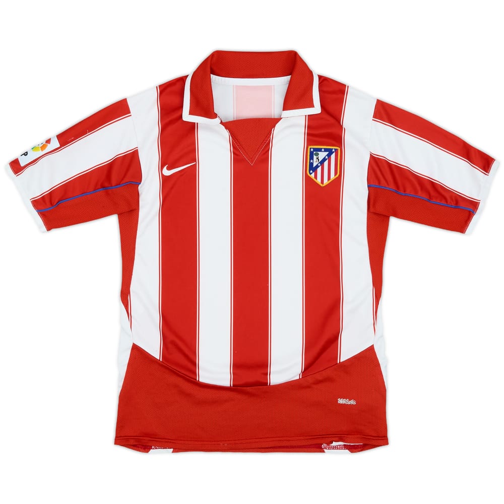 2003-04 Atletico Madrid Home Shirt - 7/10 - (XL.Boys)