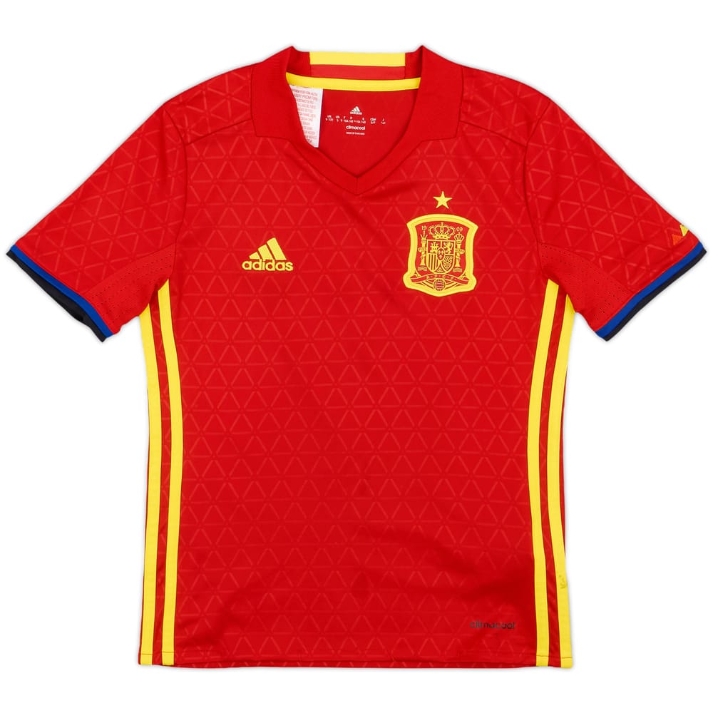 2016-17 Spain Home Shirt - 9/10 - (S.Boys)