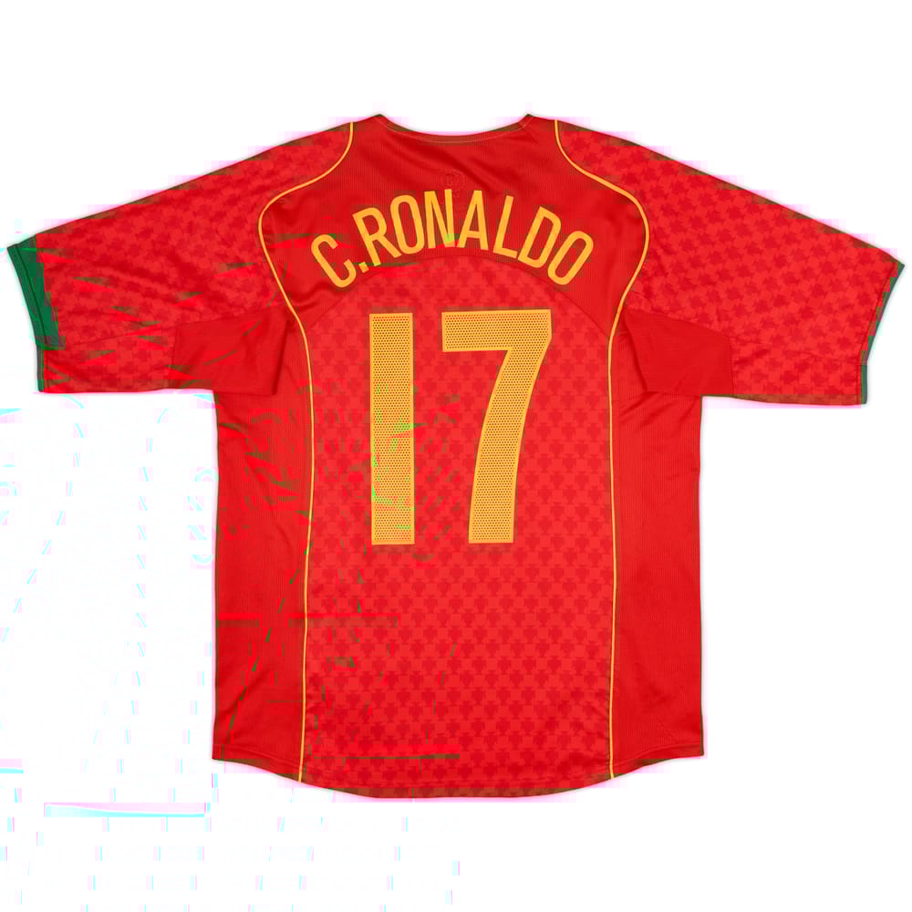 2004-06 Portugal Home Shirt C.Ronaldo #17 - 10/10 - (M)