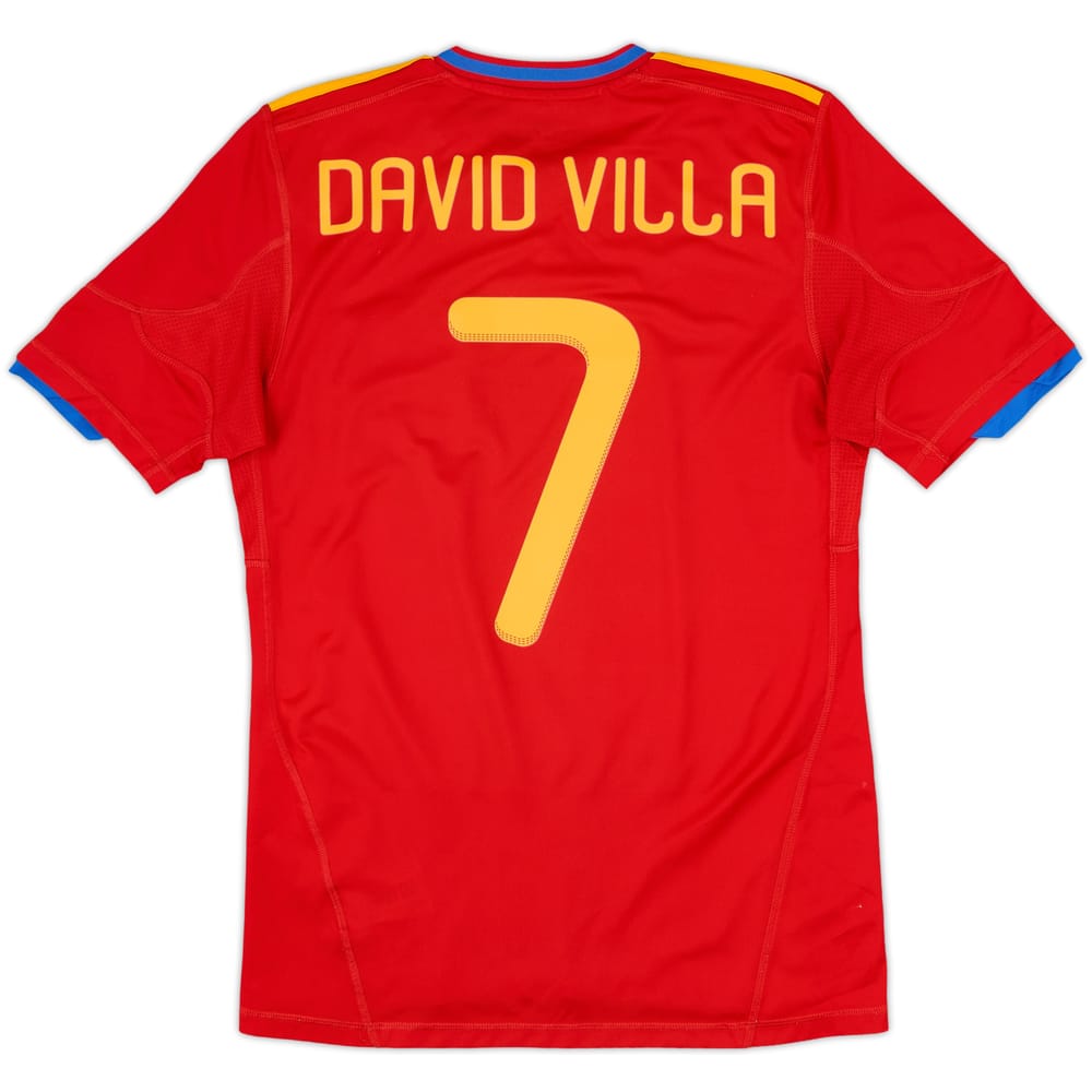 2009-10 Spain Home Shirt David Villa #7 - 5/10 - (S)