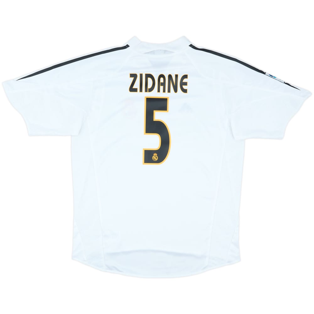 2004-05 Real Madrid Home Shirt Zidane #5 - 10/10 - (L)