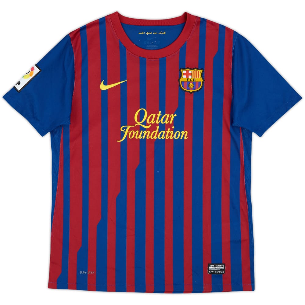 2011-12 Barcelona Home Shirt - 8/10 - (L.Boys)