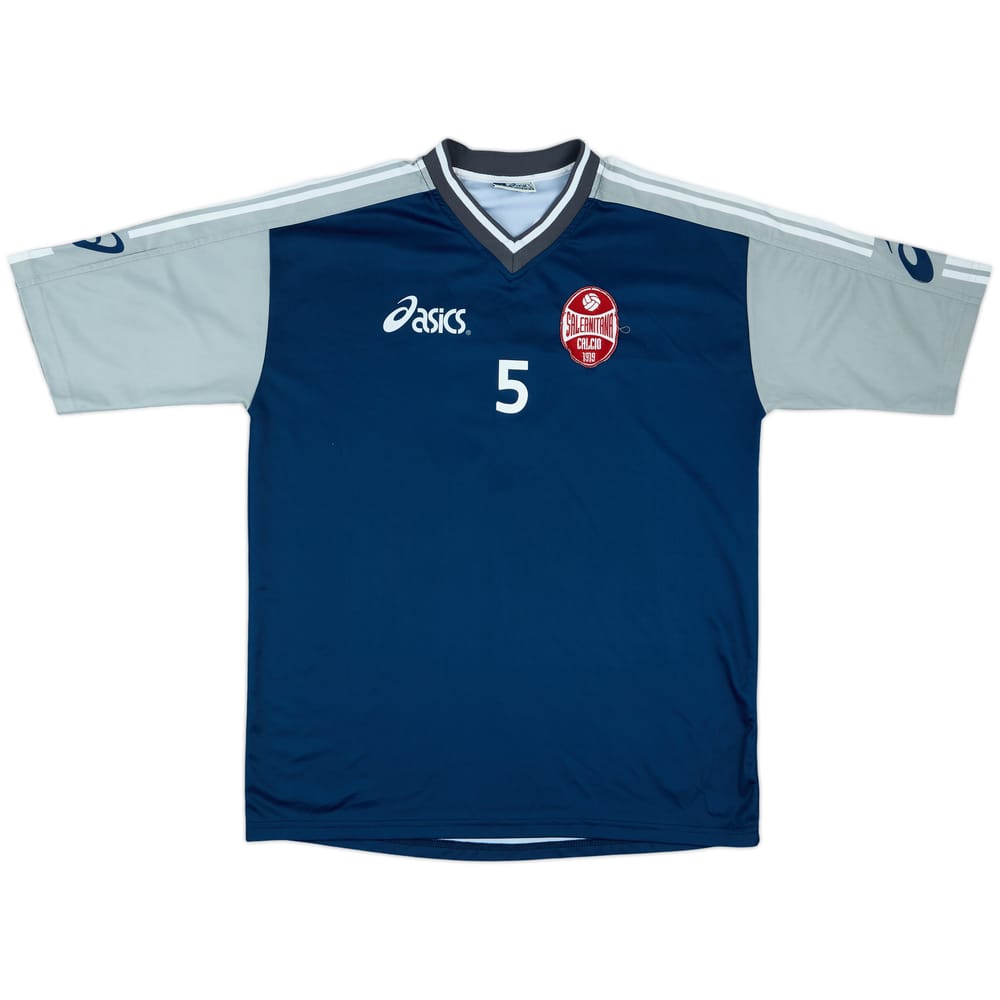 2008-09 Salernitana Asics Player Issue Training Shirt #5 - 8/10 - (XL)