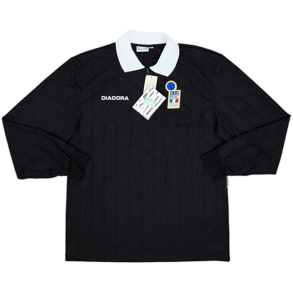 1990s Italy FIGC Diadora Referee L/S Shirt (XL)