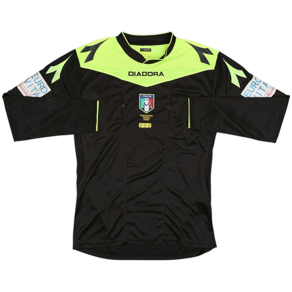 2015-16 Italy Diadora Referee L/S Shirt - 9/10 - (L)