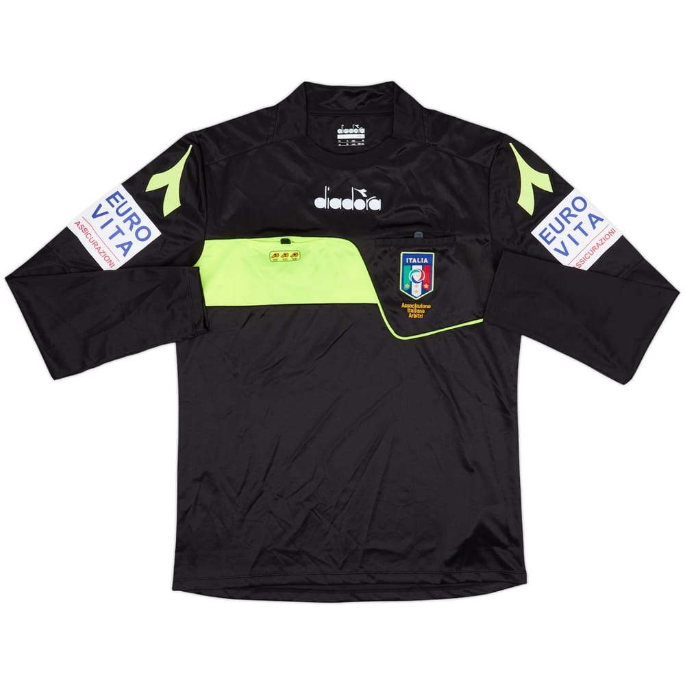 2018-19 Italy Diadora Referee L/S Shirt - 9/10 - (M)