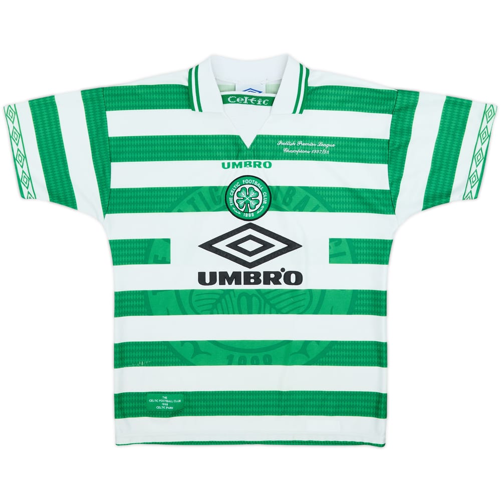 1997-99 Celtic Home Shirt - 6/10 - (L.Boys)