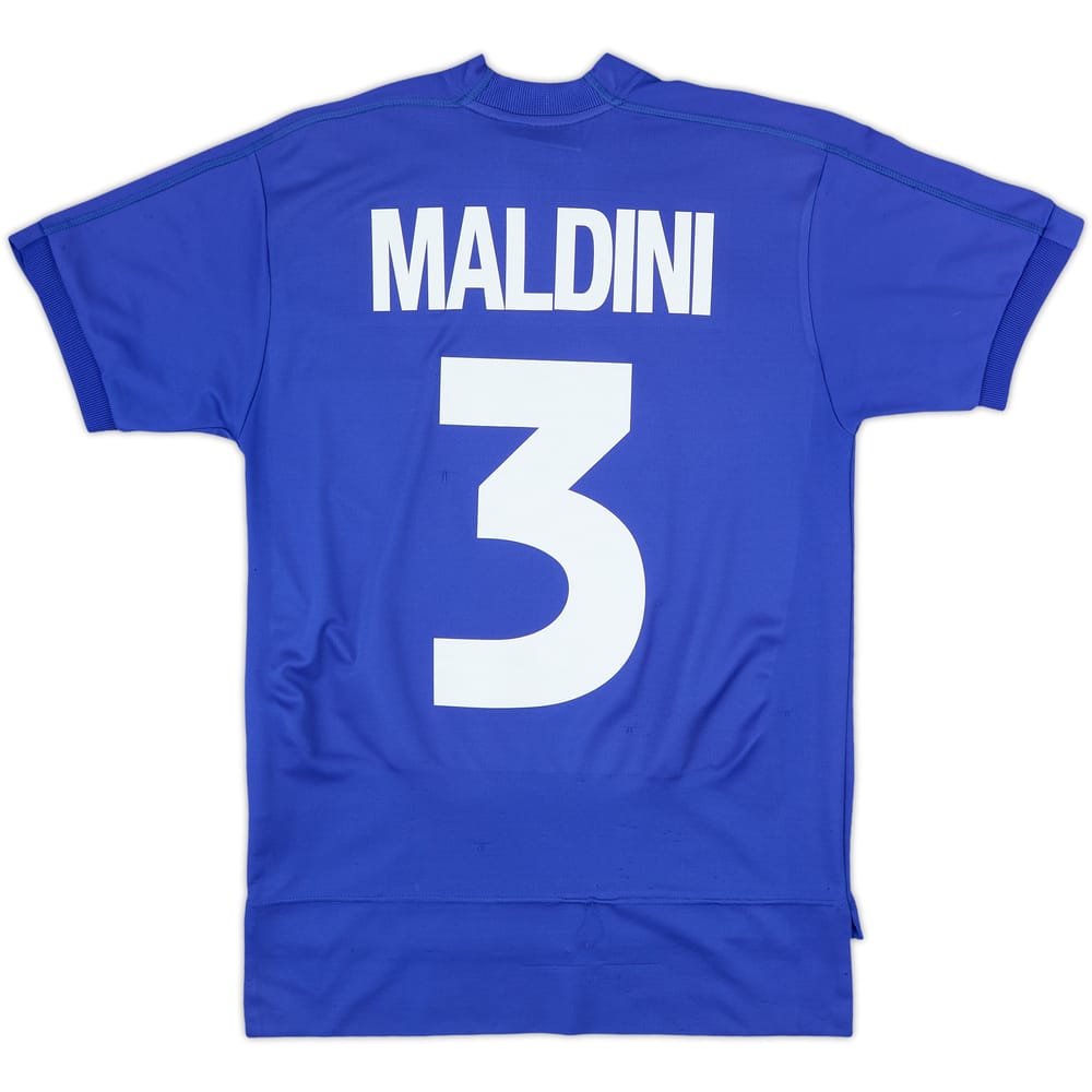 1998-99 Italy Home Shirt Maldini #3 - 8/10 - (XL.Boys)